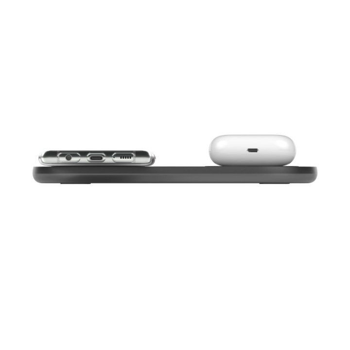 Base De Carga Inalámbrica Doble Belkin Wiz002vfbk 10w Boost Charge Color Negro