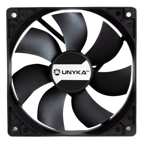 Ventilador Interno Unyka 120mm Doble Bola Connector 4 Pines Con Control De Temperatura