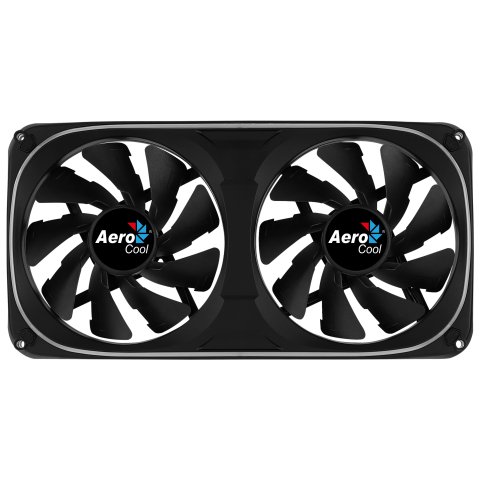 Ventilador Interno Dual 240x120mm Aerocool Astro Argb 2xventilador 120mm Diseño En Fibra De Carbono Antivibracion