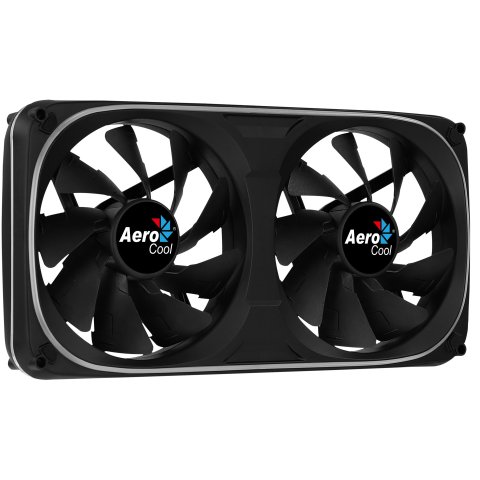 Ventilador Interno Dual 240x120mm Aerocool Astro Argb 2xventilador 120mm Diseño En Fibra De Carbono Antivibracion