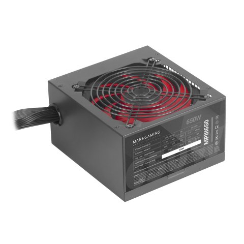 Fuente De Alimentacion Tacens Mars Gaming Mpiii 650w, Eficiencia 85% Pfc Activo Vent 12x12 14db Haswell Destinada Para Repara