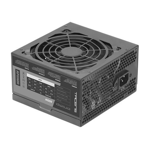 Fuente De Alimentacion Tacens Anima Apiii600 Atx Eco 600w 85% Eficiencia Energetica 14db 12cm Fan Haswell Ready Lacada En Neg