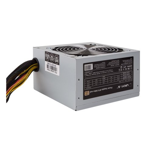 Fuente De Alimentacion Unykach Atx 52011 300w Apfc Activo Ventilador 12x12 Silencioso 85% Eficiencia Normativa Europea Erp 61
