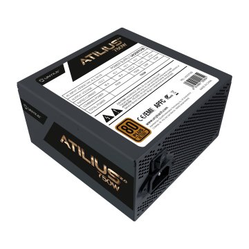 Fuente De Alimentación Unyka Atilus Atx 750w 80plus Bronze Pfc Activo Ventilador 120mm Ultra Silencioso Negra 2