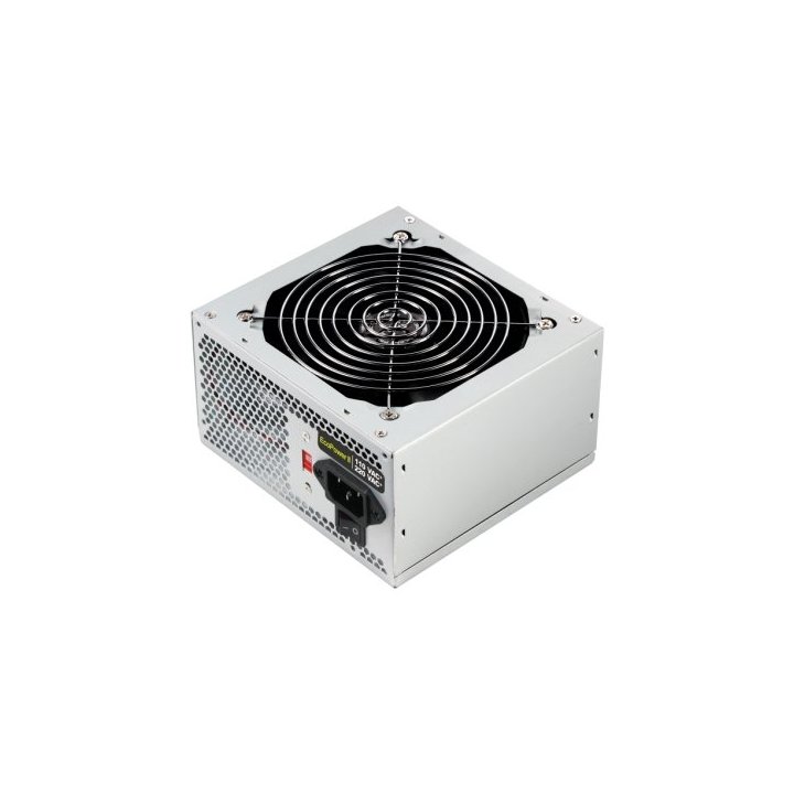 Fuente De Alimentación Tooq Tqep-500s-int Atx, Conmutador Doble Voltaje 115v 230v, 4 Sata 2 Molex, Plata Destinada Para Repar