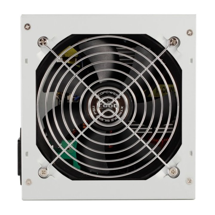 Fuente De Alimentación Tooq Tqep-500s-int Atx, Conmutador Doble Voltaje 115v 230v, 4 Sata 2 Molex, Plata Destinada Para Repar