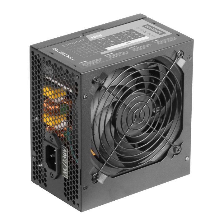 Fuente De Alimentacion Tacens Anima Apiii500 Atx 500w 85% Eficiencia 14db 12cm Fan Haswell Ready Destinada Para Reparaciones
