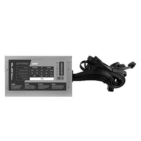 Fuente De Alimentacion Tacens Anima Apiii500si Atx Especial Integracion 500w 85% Eficiencia 14db 12cm Fan Haswell Ready Desti