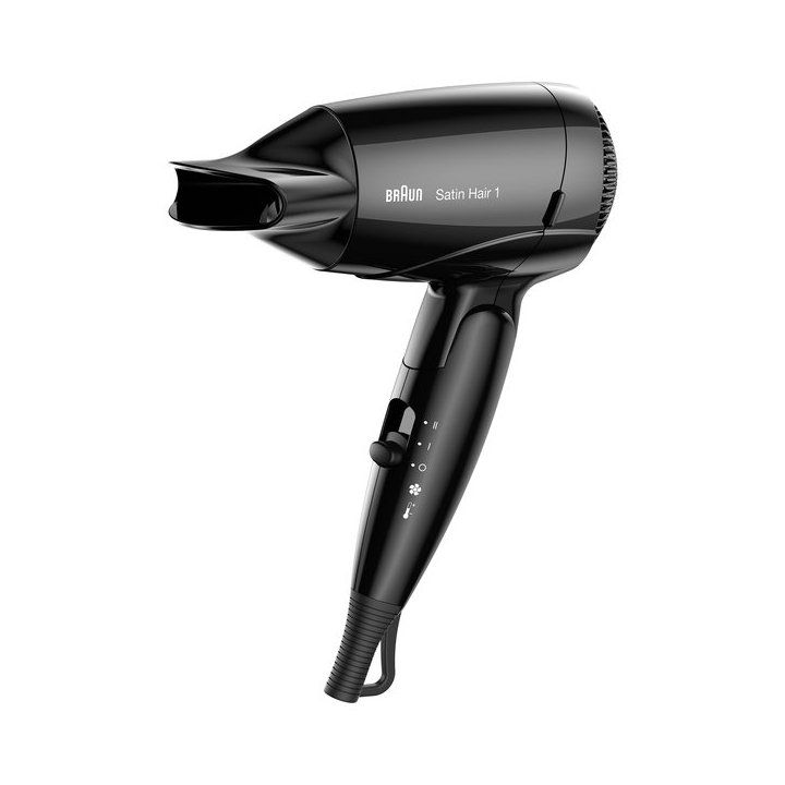 Secador De Pelo Ionico Braun Satin Hair 1 Hd130 1200w 2 Velocidades Plegable