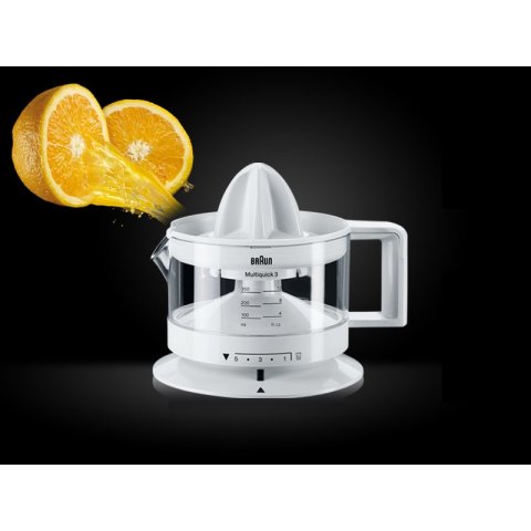 Exprimidor Braun Tribute Collection Cj3000wh 20w Vaso 0.35l Regulador De P Ulpa Apto Lavavajillas