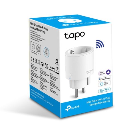 Enchufe Inteligente Wifi Tp-link Tapo P115 2.4ghz Controlador De Energia Configuracion Horarios Y Fechas , Modo Ausente, Dise