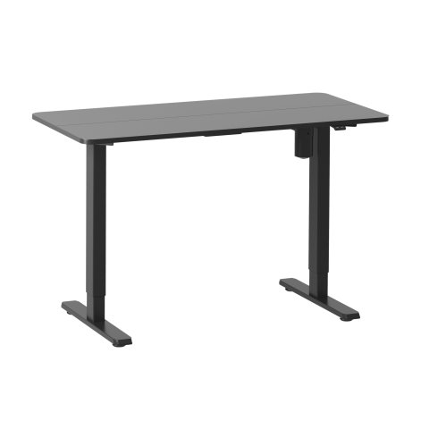 Mesa Electrica Ergonomica Altura Regulable Tablero Negro 120x60 Color Estructura Negro Control Tactil Altura Desde 68cm-118cm