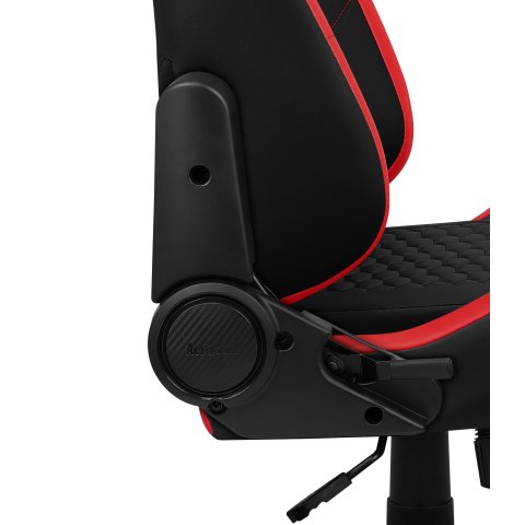 Silla Gaming Aerocool Crown Diseño Premium Cuero Sintetico Aeroweave Negra Con Detalles En Rojo Reposabrazos 2d Cojin Lumbar 