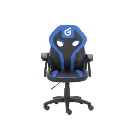 Silla Gamer Junior Conceptronic Eyota06b Color Negro Detalles En Azul Recubrimiento Pu De Alta Calidaddiseño Ergonomico