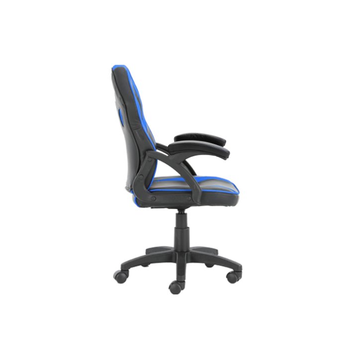 Silla Gamer Junior Conceptronic Eyota06b Color Negro Detalles En Azul Recubrimiento Pu De Alta Calidaddiseño Ergonomico