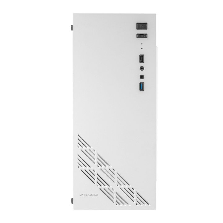 Caja Atx Semitorre Gaming Mars Gaming Mc100 White Frontal Y Chasis En Acero Ultra-ligero 1xventilador 120mm Trasero Rgb Venta