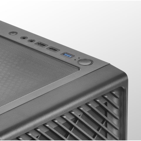 Caja Atx Semitorre Gaming Mars Gaming Mc-f Black Frontal Metal Mesh 3 Ventiladores Argb 120mm +1 Trasero Lateral De Cristal T