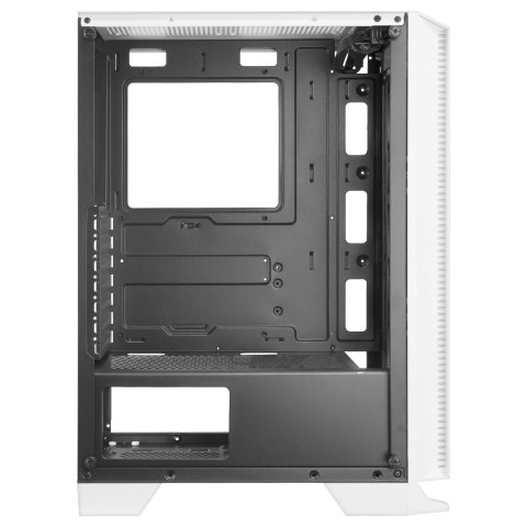 Caja Atx Semitorre Gaming Mars Gaming Mc-c White Frontal Metal-mesh Con 3 Ventiladores Frgb Ventana De Cristal Templado Sin F