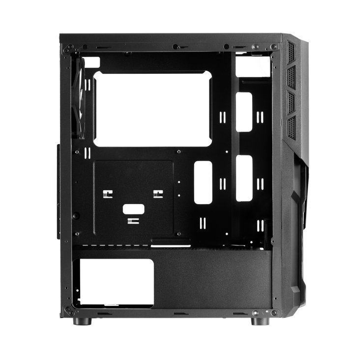 Caja Atx Semitorre Gaming Mars Gaming Mc-x2 Black Frontal En Acero Ventiladores Frgb Sin Fuente De Alimentacion