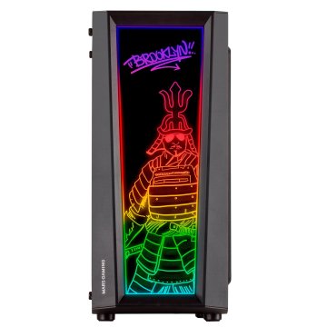 Caja Atx Semitorre Gaming Mars Gaming Mc-art Black Lateral Y Frontal Personalizable Con Iluminacion Rgb Sin Fuente De Aliment 2