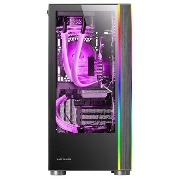 Caja E-atx Torre Gaming Mars Gaming Mc-ult Xxl Black Frontal Y Lateral De Cristal Templado Sin Fuente De Alimentacion 2