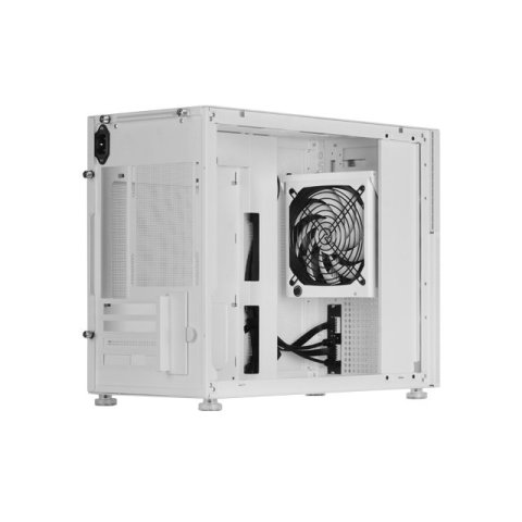 Caja Microatx Gaming Mars Gaming Mc-lcd Blanca Con Pantalla Ips 8" Mini Hdmi Ventana Lateral Cristal Templado