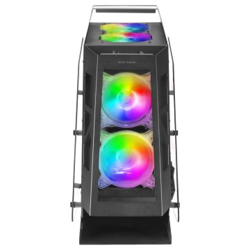 Caja Microatx Gaming Mars Gaming Mc61 Black Diseño Premium Controladora Argb Con Mando 4 Ventiladores De 120 Rgb Sin Fuente 2