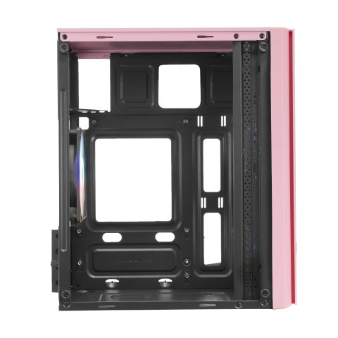 Caja Microatx Gaming Mars Gaming Mc300 Pink Frontal Mesh 3xventiladores 120mm Rgb Lateral De Cristal Templado Sin Fuente De A