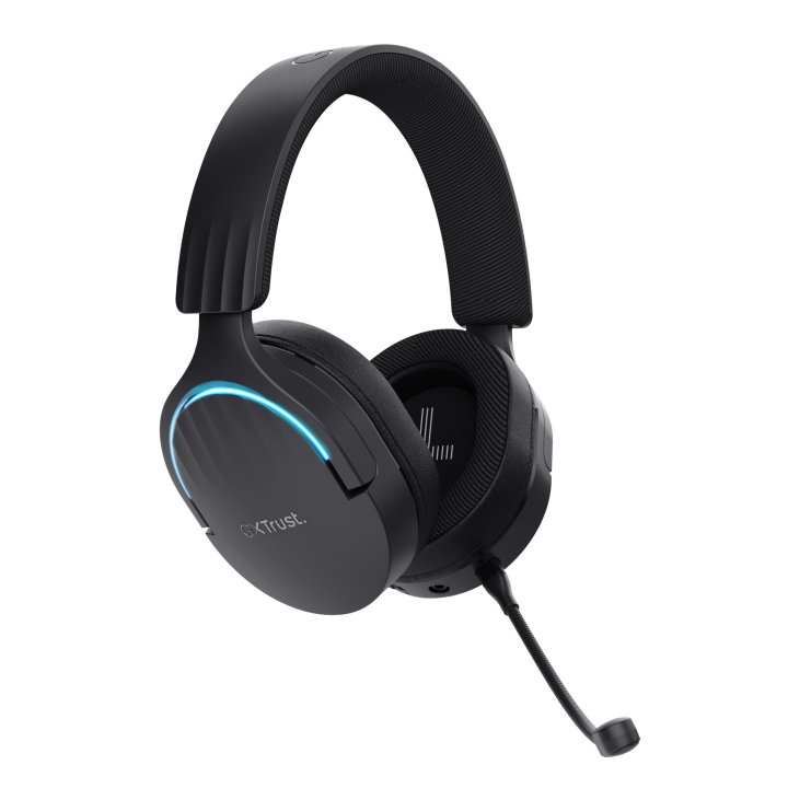 Headset Bluetooth Trust Gaming Fayzo Gxt 491 Negro 24901 Bt Y Usb 2.4ghz Microfono Desmontable Y Flexible Carga Usb-c Control