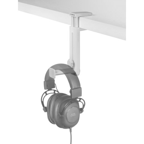 Soporte De Auriculares Mars Gaming Mhh2 White Instalacion Por Debajo O Encima De La Mesa Rotacion 360º