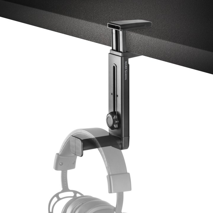Soporte De Auriculares Mars Gaming Mhh2 Black Instalacion Por Debajo O Encima De La Mesa Rotacion 360º