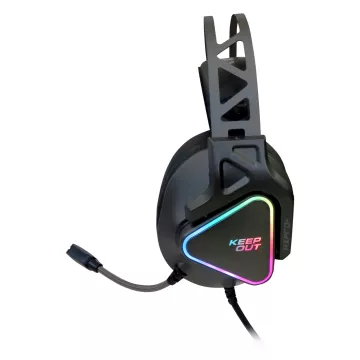 Headset Gaming Keepout Hx801 7.1 Con Altavoces De 53mm Usb 2.0 Iluminacion Rgb Microfono Plegable Compatible Pc ps4 .... 2