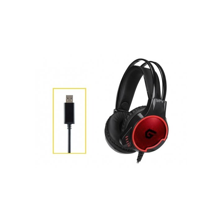 Headset Gaming 7.1 Athan01b Compatible Pc, Ps3, Ps4 Luces Led Conceptronic