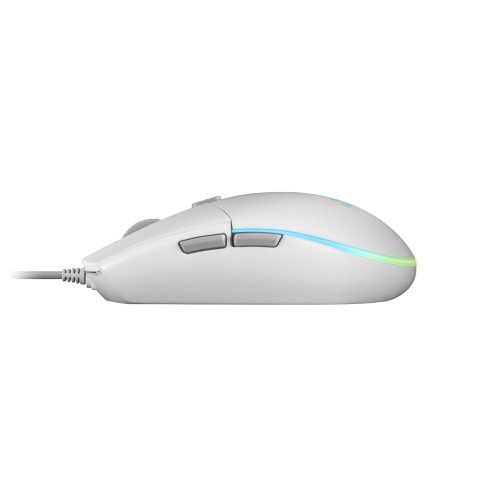 Mouse Mars Gaming Rgb Mmg White 3200dpi 6 Botones Iluminacion Flow Switches Huano