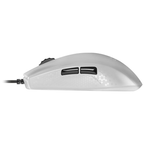 Mouse Mars Gaming Rgb Mmr Translucido White 12800dpi Ultra Ligero 58g Iluminacion Rgb Switches Mecanicos Huano Programables