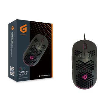 Mouse Conceptronic Gaming Rgb Djebbel04b Usb 6400dpi 6 Botones Programables 2