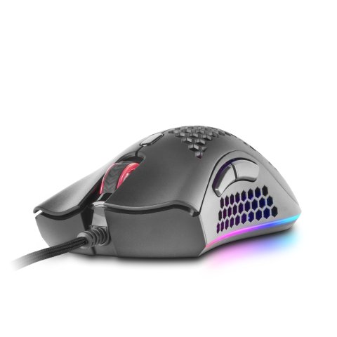 Mouse Mars Gaming Rgb Mmex Dise¥o Hive Black 50-32000 Dpi Pixart 3389pro Switch Superficie Perforada Iluminacion Rgb Chroma