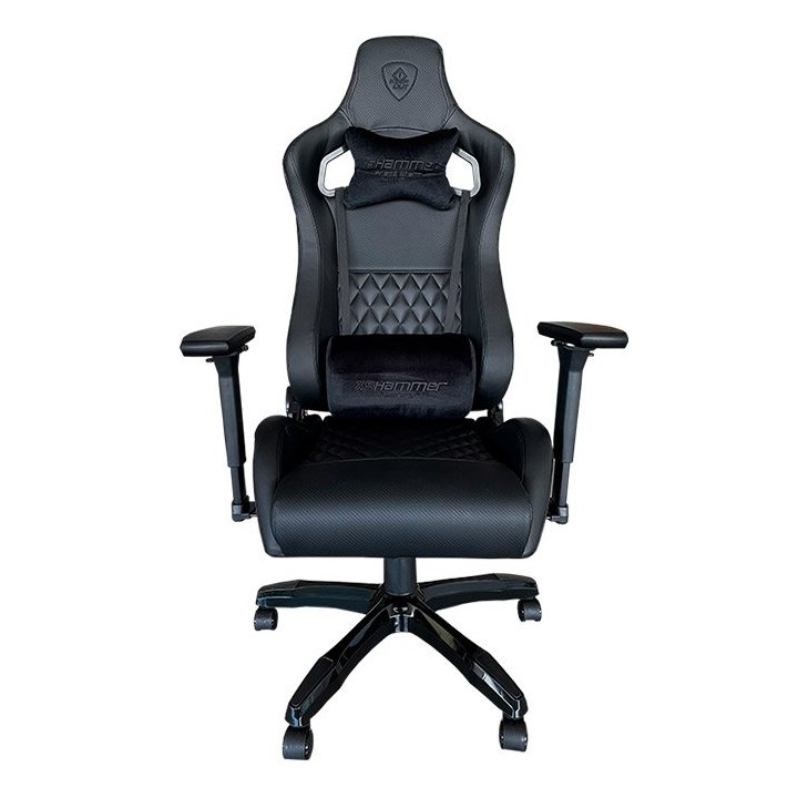 Silla Gamer Pro Keep Out Xspro Hammer Silver Black Cuero Sintetico De Alta Calidad Elevador 80mm Reposabrazos 4d Ruedas De Pu