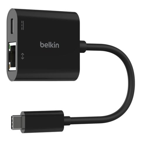 Adaptador Belkin Inc019btbk Usb-c A Ethernet + Carga 100w Color Negro
