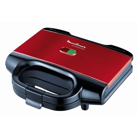 Sandwichera Moulinex Sm180811 Placas Con Recubrimiento Antiadherente 650w Color Rojo