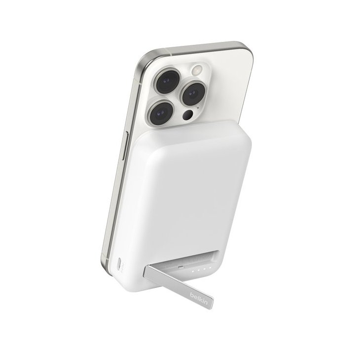 Base De Carga Inalambrica Belkin Bpd008btwh Magnetica10000mah Con Qi2 De 15w Blanca