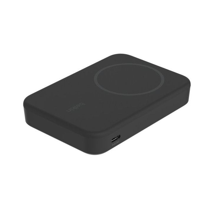 Base De Carga Inalambrica Belkin Bpd008btwh Magnetica 8000mah Con Qi2 De 15w Negra
