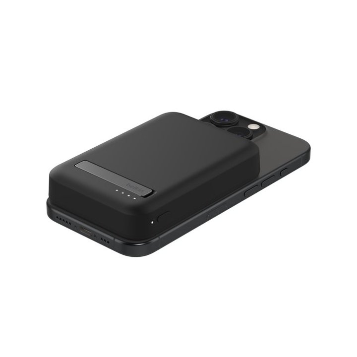 Base De Carga Inalambrica Belkin Bpd008btwh Magnetica 8000mah Con Qi2 De 15w Negra
