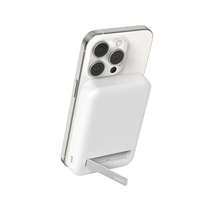 Base De Carga Inalambrica Belkin Bpd007btwh Magnetica 8000mah Con Qi2 De 15w Blanca