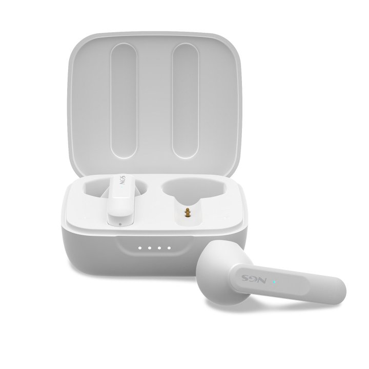 Headset Intrauditivo Bluetooth Ngs Artica Move White  True Wireless Blanco