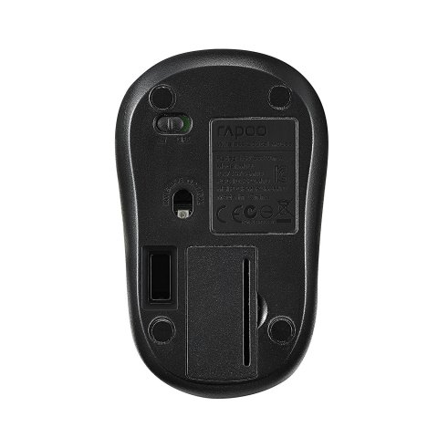 Mouse Rapoo Wireless M10 Plus 2.4ghz 3 Botones 1000 Dpi Color Negro