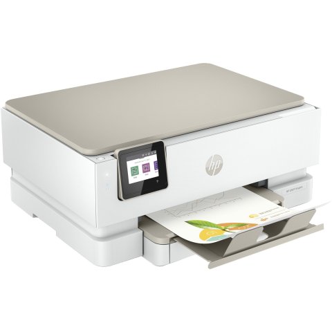 Multifuncion Hp Envy 7221e 15 10ppm Wifi   Duplex   Scanner 1200pp To Pdf Cartuchos 303 Color Blanco brisa