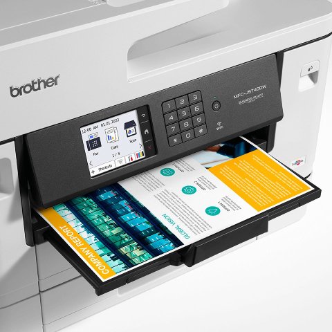 Multifuncion Inkjet Brother Mfc-j5740dw 28 28ppm A4 a3 Duplex Wifi Adf Doble Bandeja Color Negro