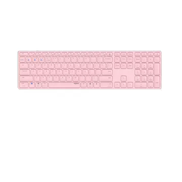 Teclado Rapoo Wireless Y Bluetooth E9800m 2.4ghz Bt 3.0 5.0 Diseño Ultrafino Bateria Rosabase Aluminio Multi Mode