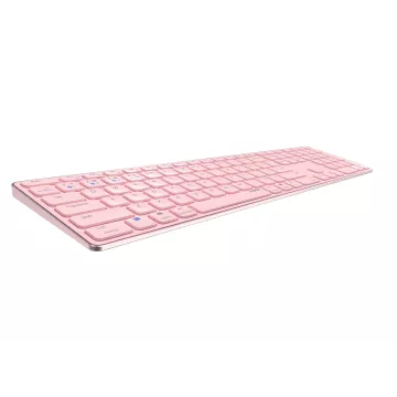 Teclado Rapoo Wireless Y Bluetooth E9800m 2.4ghz Bt 3.0 5.0 Diseño Ultrafino Bateria Rosabase Aluminio Multi Mode 2